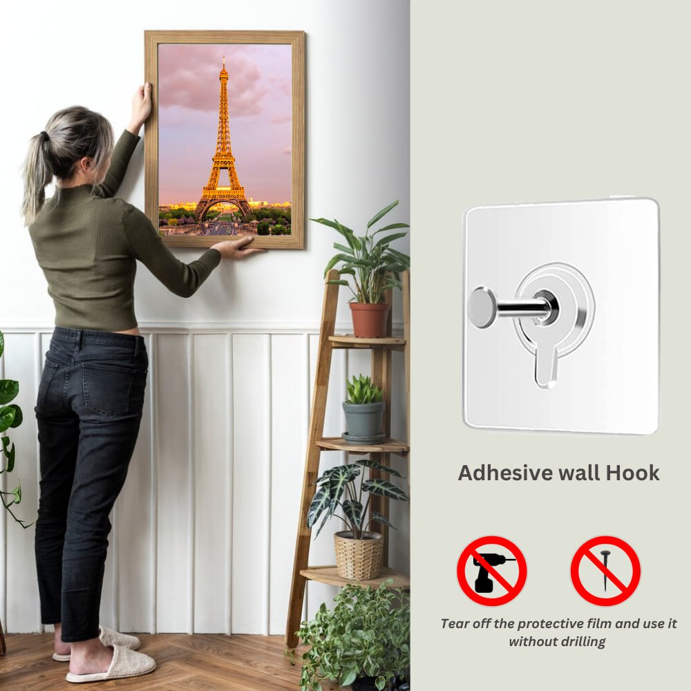 No-Drill Adhesive Wall Hooks