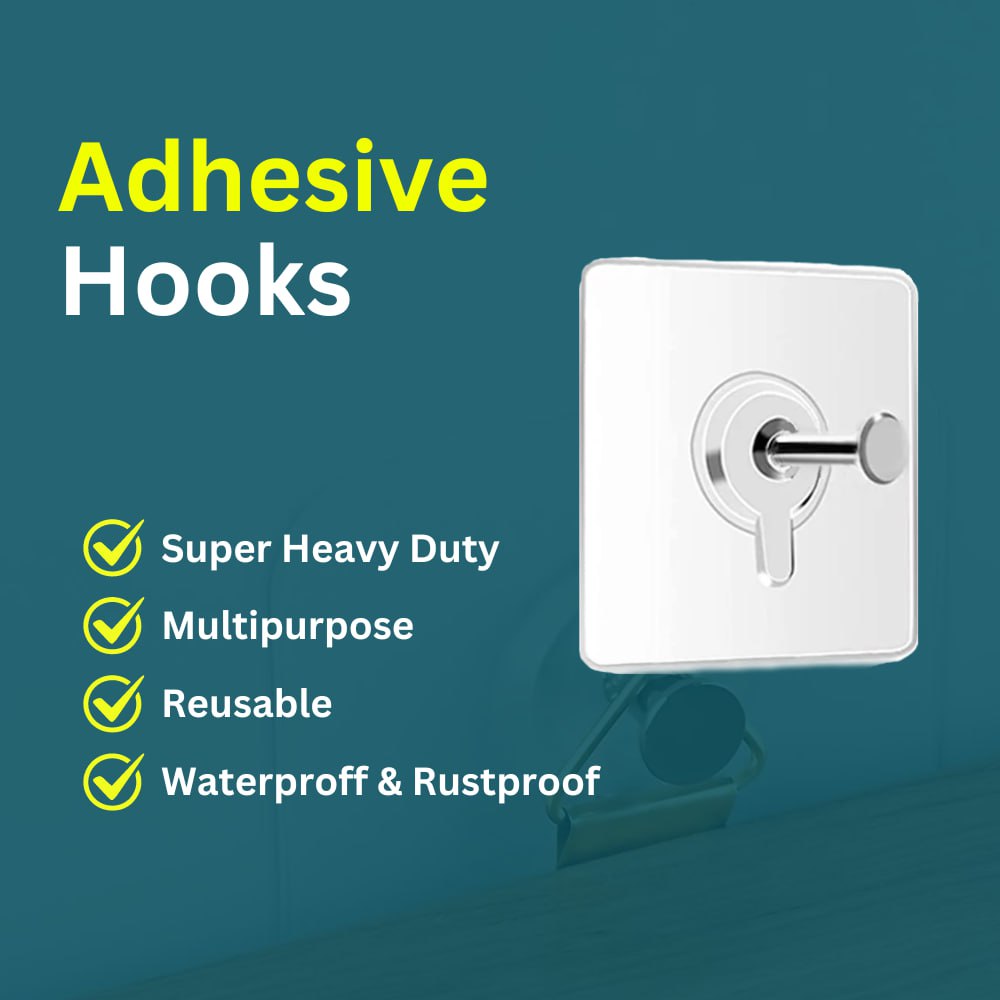 No-Drill Adhesive Wall Hooks