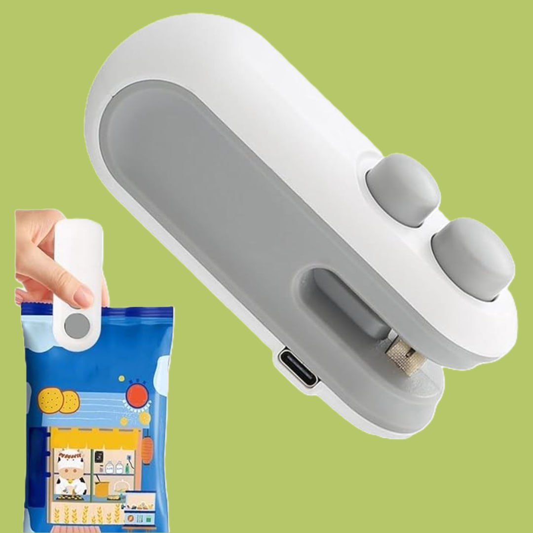 Portable Mini Sealing Machine, Handheld Packet Sealer for Food, Snacks, Chips, Fresh Storage, Plastic Bags Sealing Machine