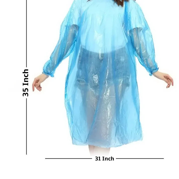 Raincard - Reusable Emergancy Pocket Raincoat (PACK OF 5) with 1 Pair Silicon Shoes Free