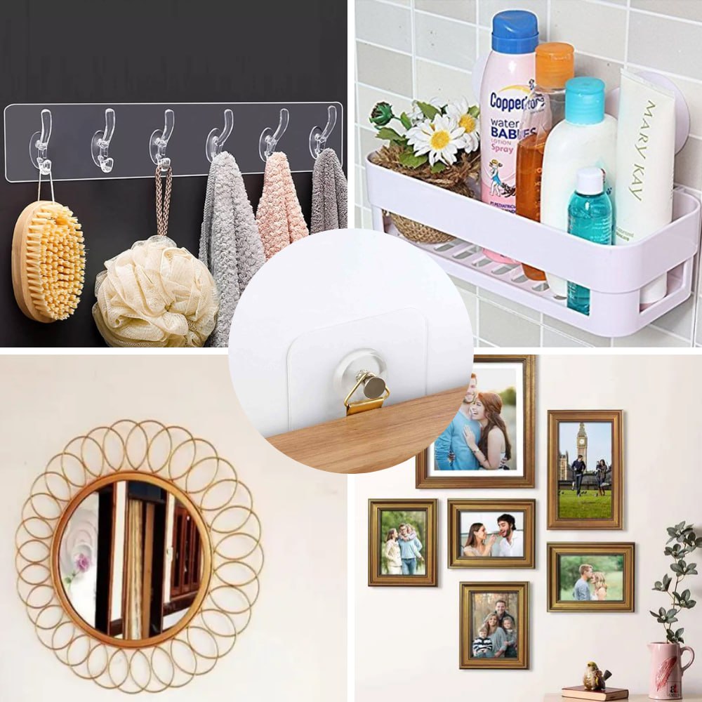 No-Drill Adhesive Wall Hooks