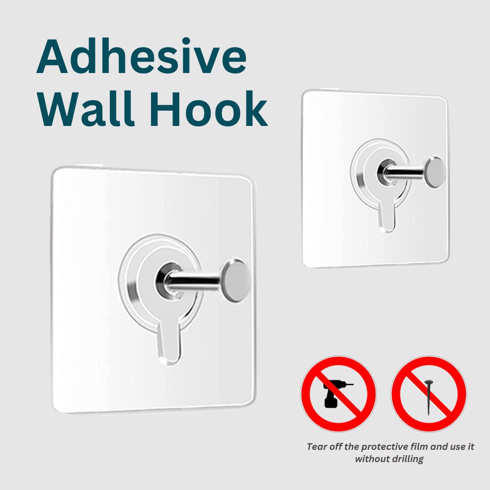 No-Drill Adhesive Wall Hooks